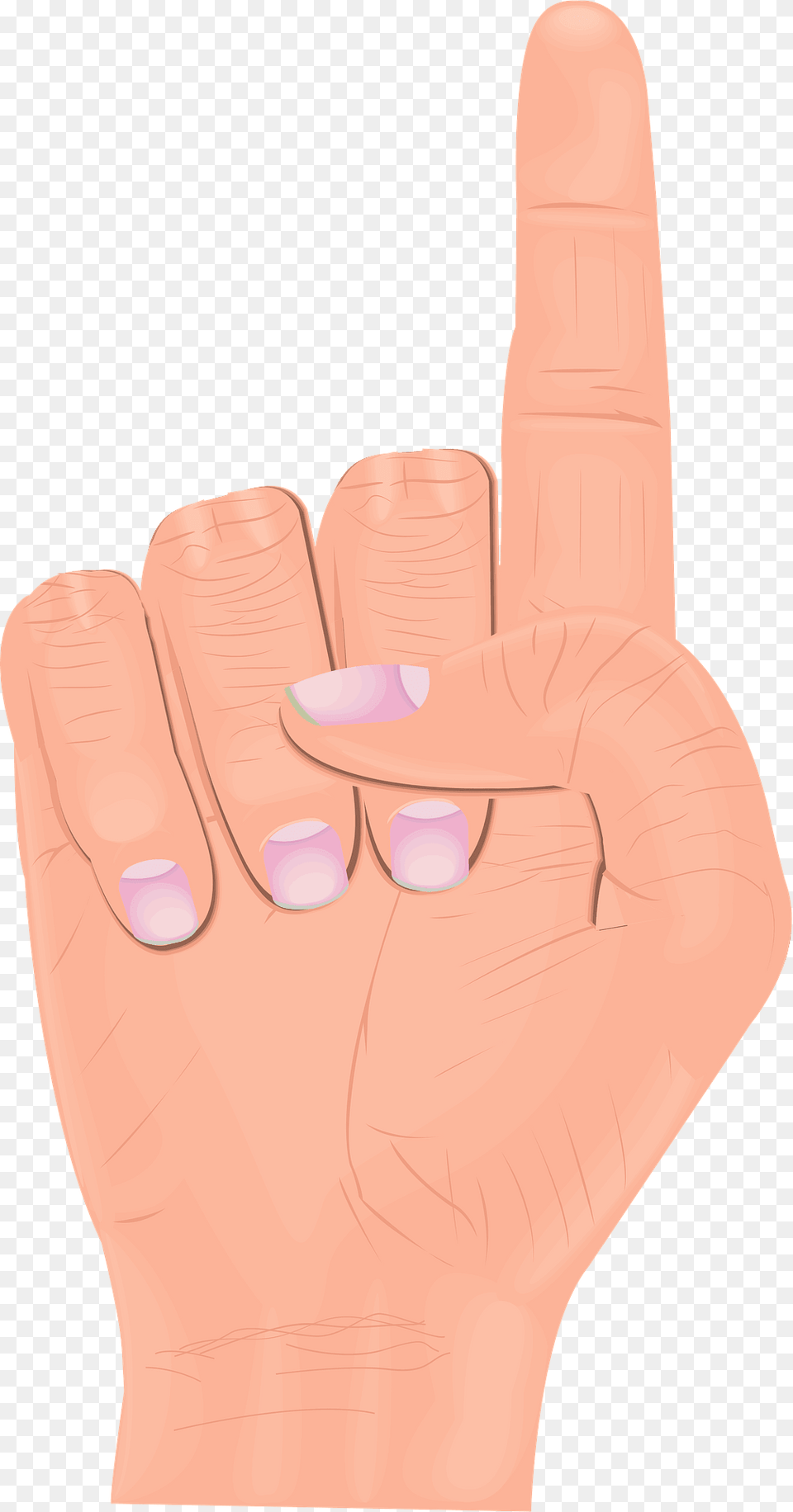 Hand With First Finger Raised Clipart, Body Part, Person, Massage, Nail Png