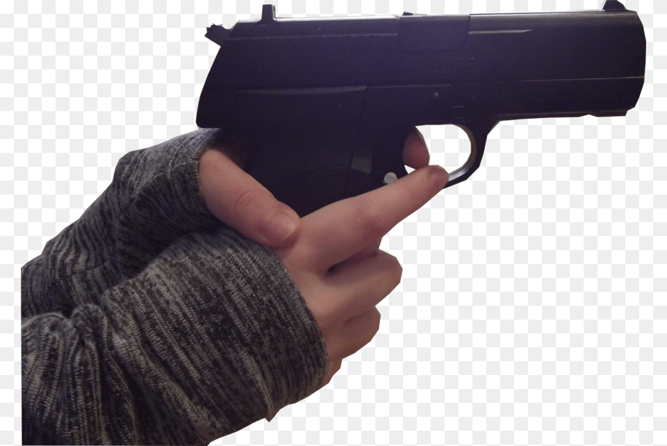 Hand With Gun, Firearm, Handgun, Weapon, Baby Png
