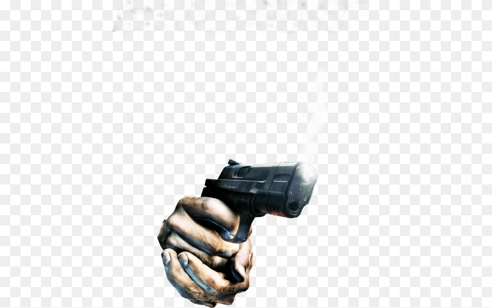 Hand With Gun And Smoke Alone In The Dark 5, Body Part, Finger, Firearm, Handgun Free Png Download