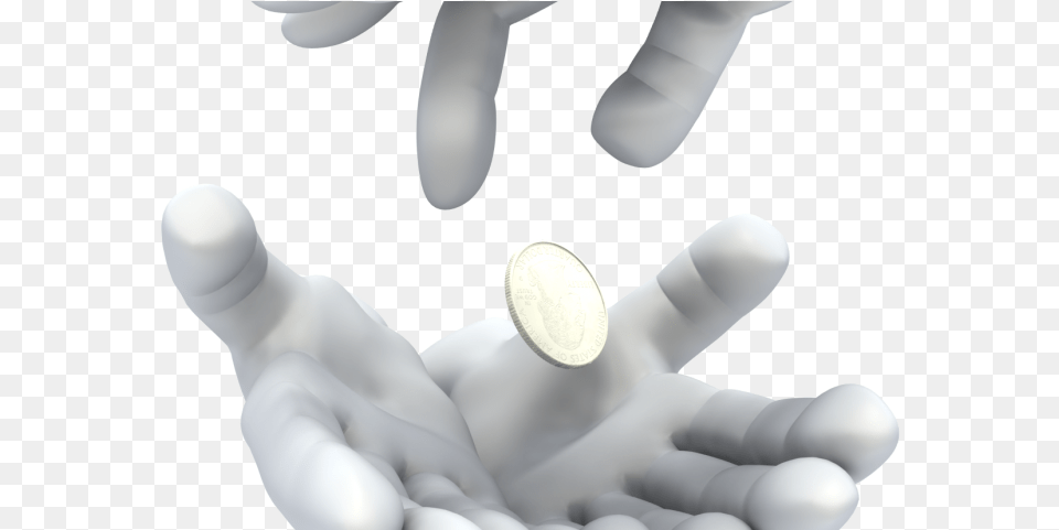 Hand With Money Clipart Presenter Media Give Back Money, Body Part, Finger, Person, Coin Free Png