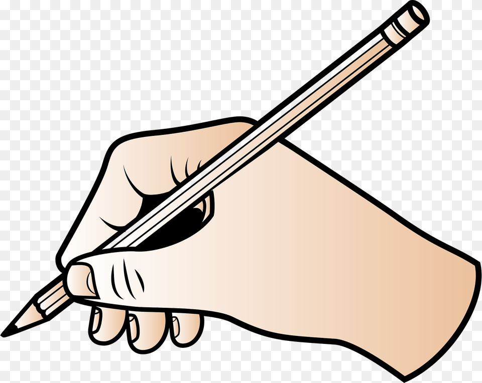 Hand With Pencil Clipart Png Image