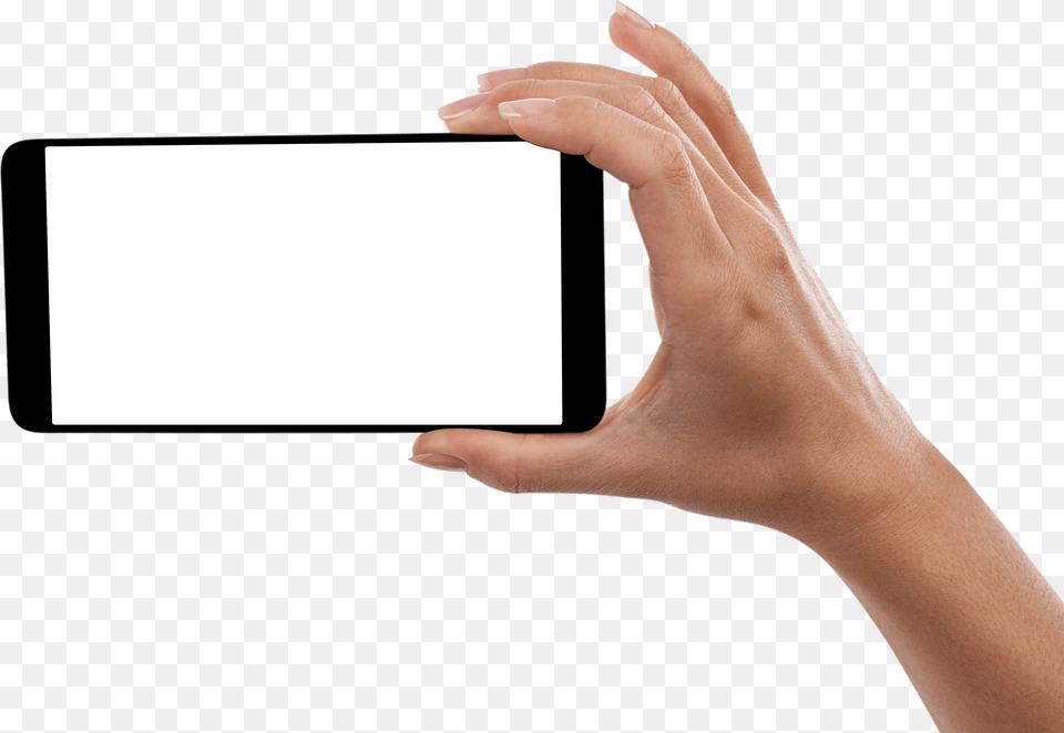 Hand With Phone Hand On Phone, Body Part, Person, Finger, Electronics Free Transparent Png
