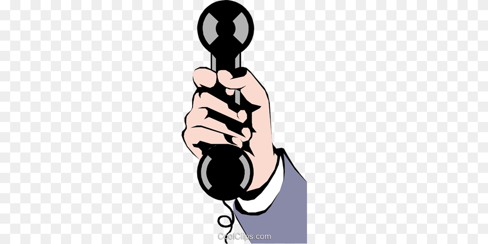 Hand With Telephone Royalty Vector Clip Art Illustration, Photography, Baby, Person Free Transparent Png