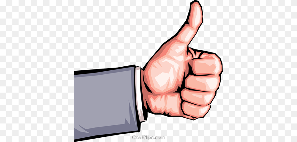 Hand With Thumbs Up Royalty Vector Clip Art Illustration Good Job Clip Art, Body Part, Finger, Person, Thumbs Up Free Png Download