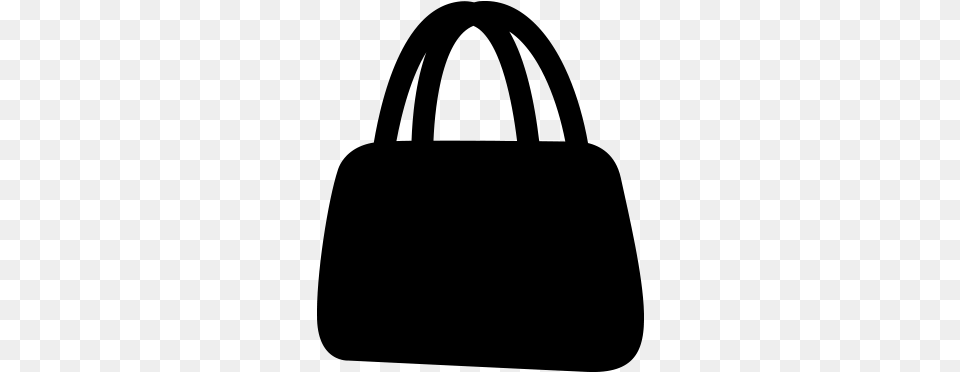 Handbag Icon Vector Icon, Gray Free Transparent Png