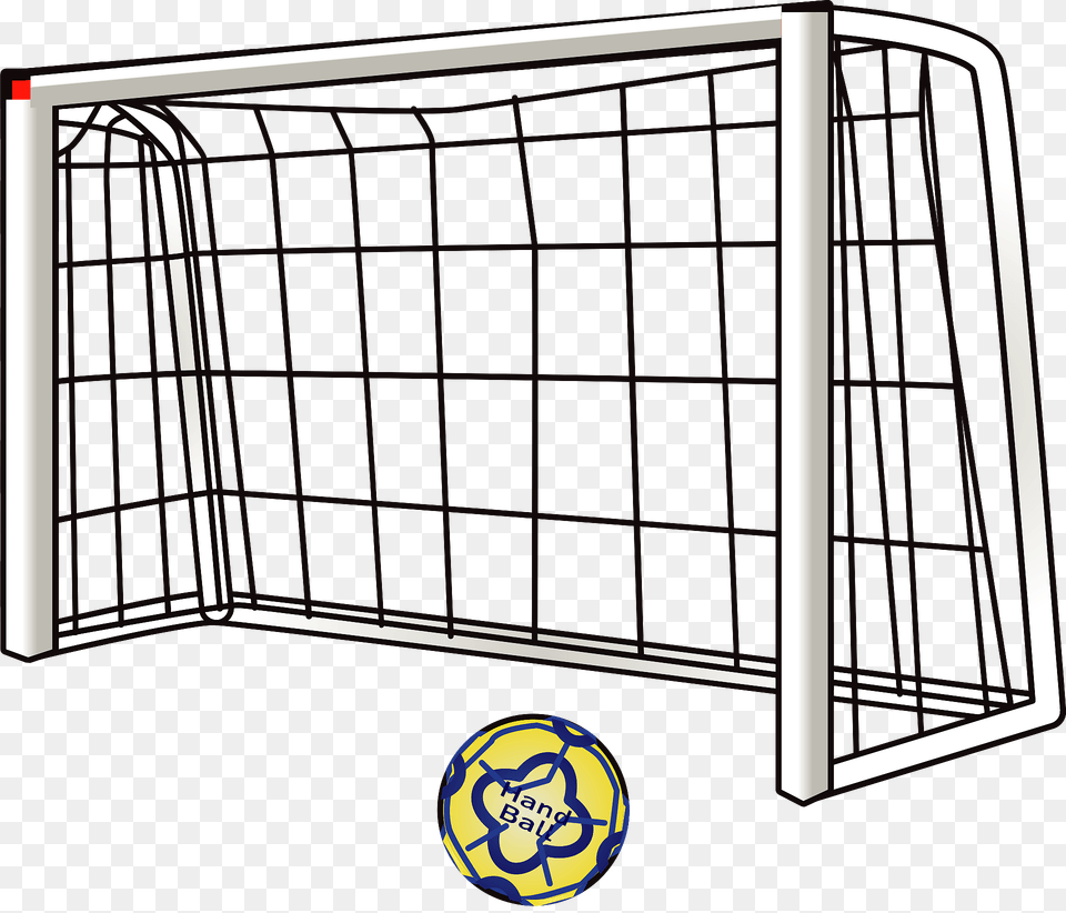 Handball Ball And Net Clipart, Football, Gate, Soccer, Soccer Ball Free Png