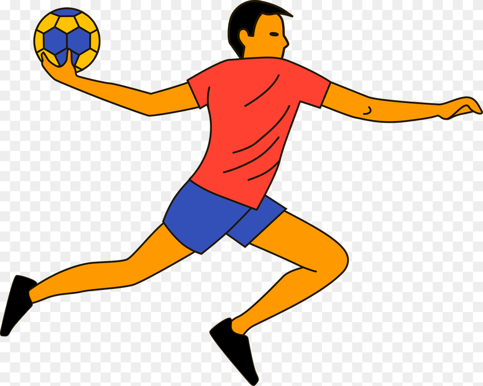 Handball Player Clipart, Ball, Shorts, Sport, Clothing Png Image