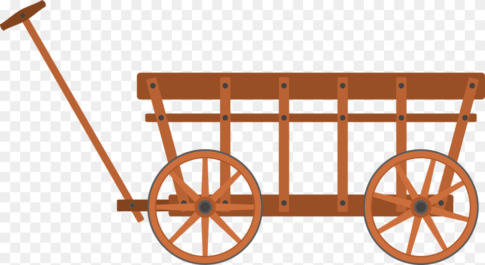 Handcart Clipart, Transportation, Vehicle, Wagon, Machine Png Image