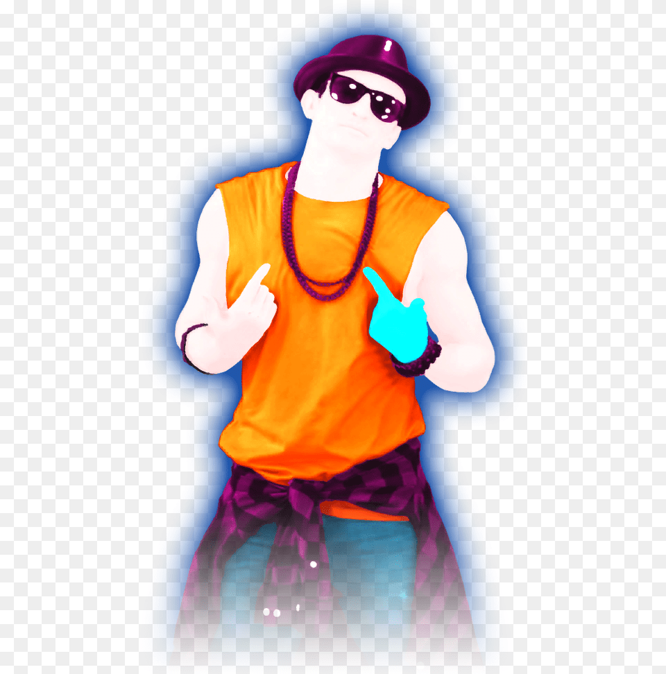 Handclap Coach 1 Just Dance 2017 Handclap, Accessories, Purple, Person, Man Png