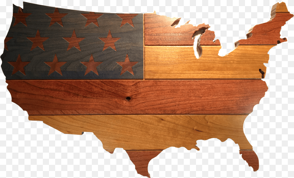 Handcrafted United States Flag, Leaf, Plant, Wood, Hardwood Free Png Download