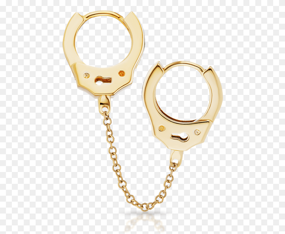 Handcuff Clickers With Medium Chain Necklace, Accessories, Jewelry Free Png