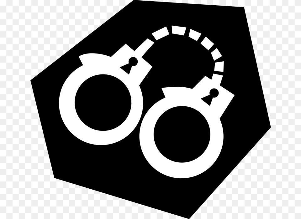 Handcuff Clipart Law Enforcement Handcuffs, Stencil Png Image