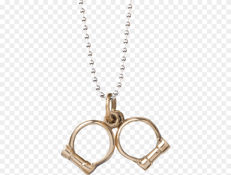 Handcuff Necklace Brass Locket, Accessories, Jewelry Free Png Download