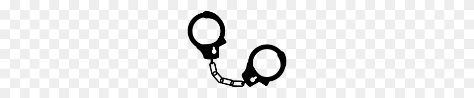 Handcuffs, Gray Png Image