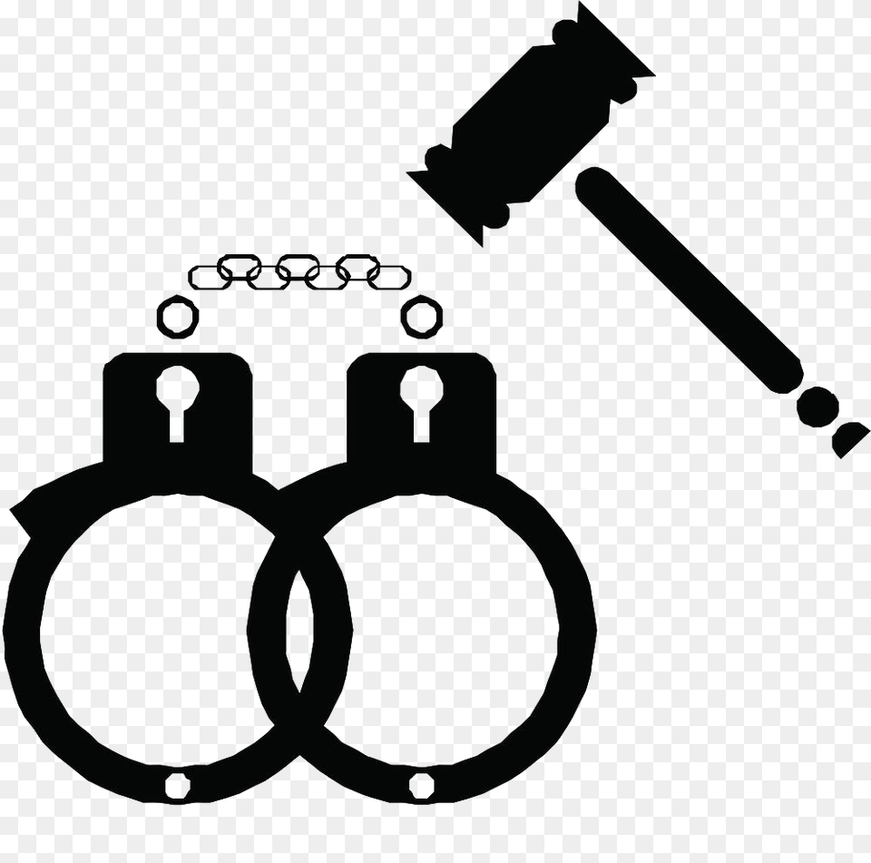 Handcuffs Crime Clip Art, Stencil, Device Png Image