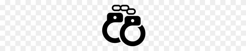 Handcuffs Icon Web Icons, Gray Free Transparent Png