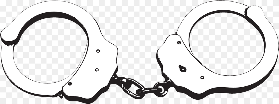 Handcuffs Svg Easy Drawing Jpg Library Library Handcuffs Svg, Smoke Pipe Free Png Download