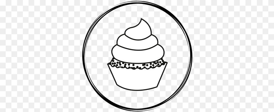 Handdrawn Circle Logo Vector Graphics, Cake, Cream, Cupcake, Dessert Free Png Download
