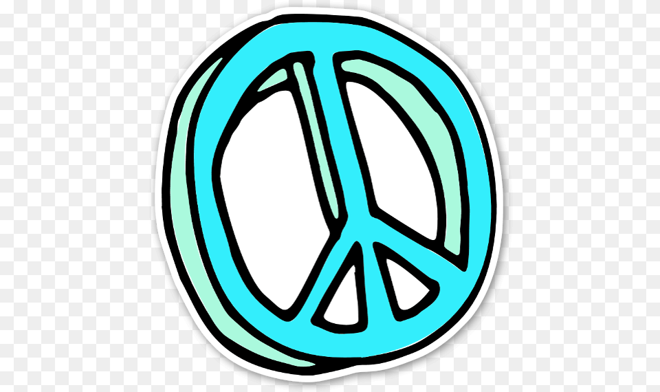 Handdrawn Peace Sign Sticker Put Is On A Car Or A Peace Zeichen Comic, Alloy Wheel, Vehicle, Transportation, Tire Png