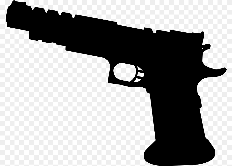 Handgun, Gray Free Png Download