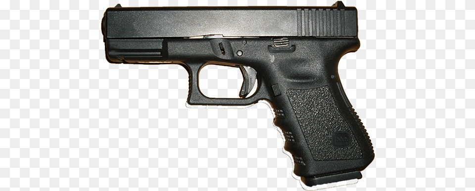 Handgun Clear Background Transparent Glock 19 Black, Firearm, Gun, Weapon Free Png Download