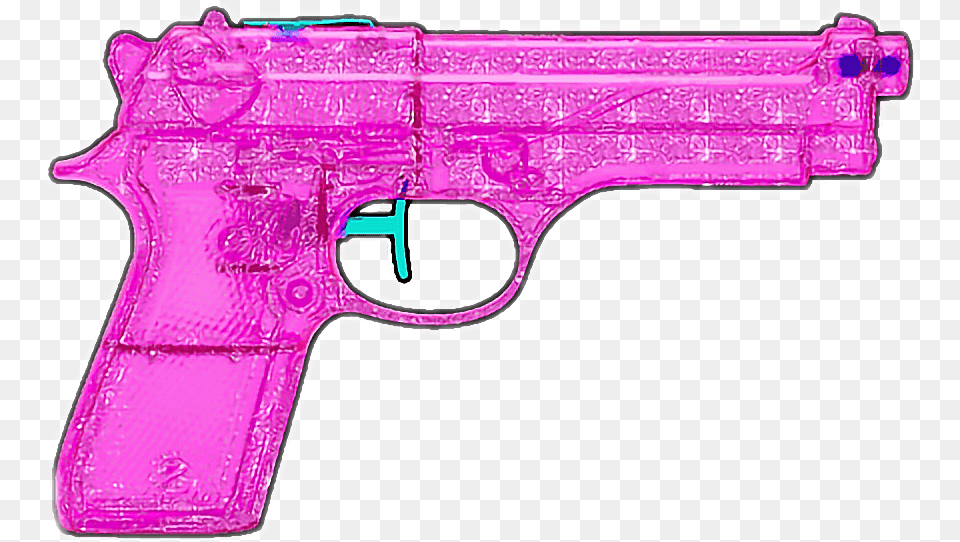 Handgun Transparent Pink Pistola Tumblr, Firearm, Gun, Weapon, Toy Free Png Download