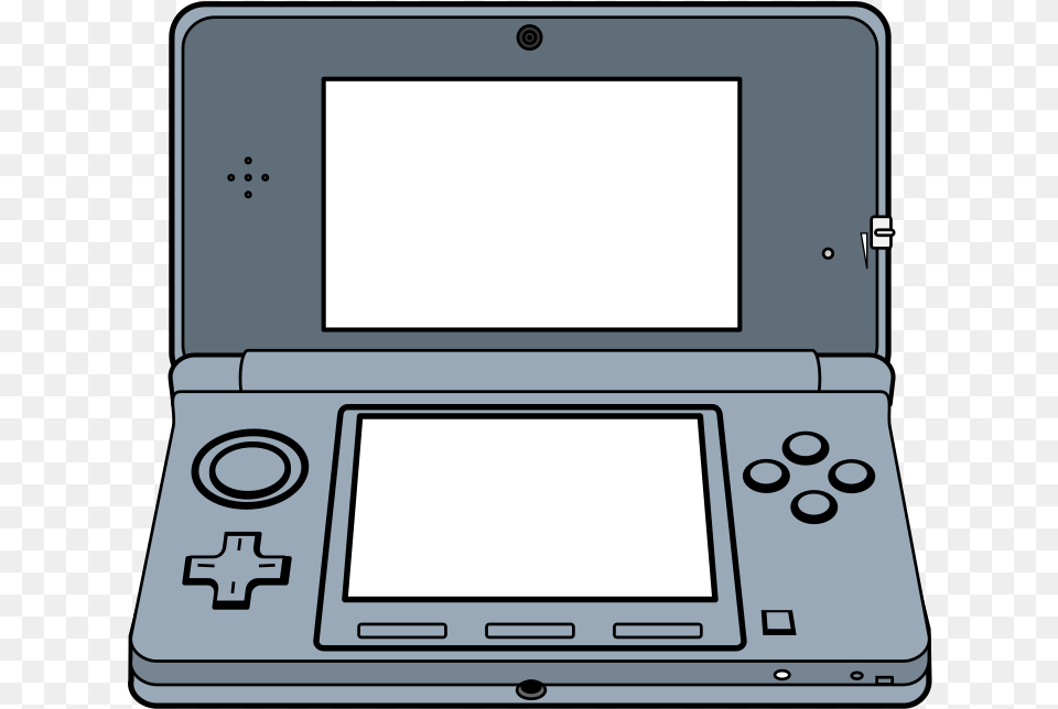 Handheld 3d Game System Game Console Clipart, Computer, Computer Hardware, Electronics, Hardware Free Png Download