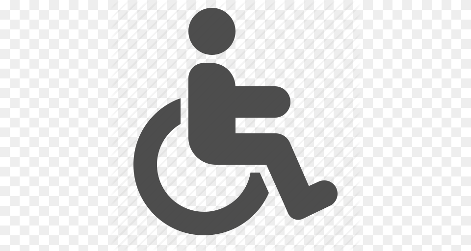 Handicap Handicapped Man Sign Wheelchair Icon, Device, Grass, Lawn, Lawn Mower Free Png Download