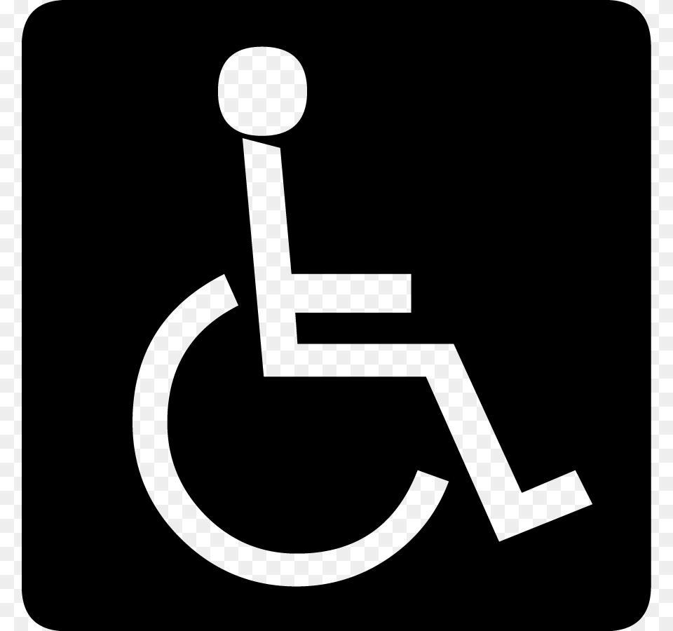 Handicap Sign, Text Png