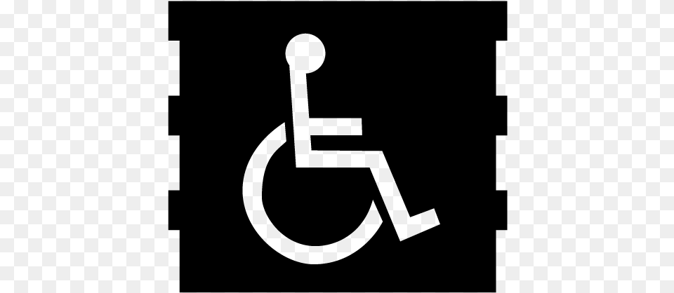 Handicap Sign, Gray Free Png