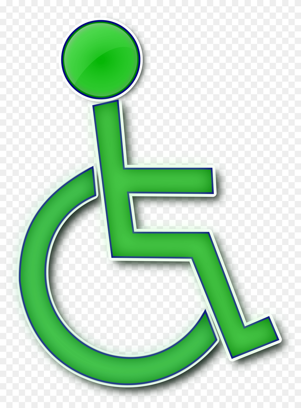 Handicap Symbol Clip Art Black, Green, Text, Gas Pump, Machine Free Png