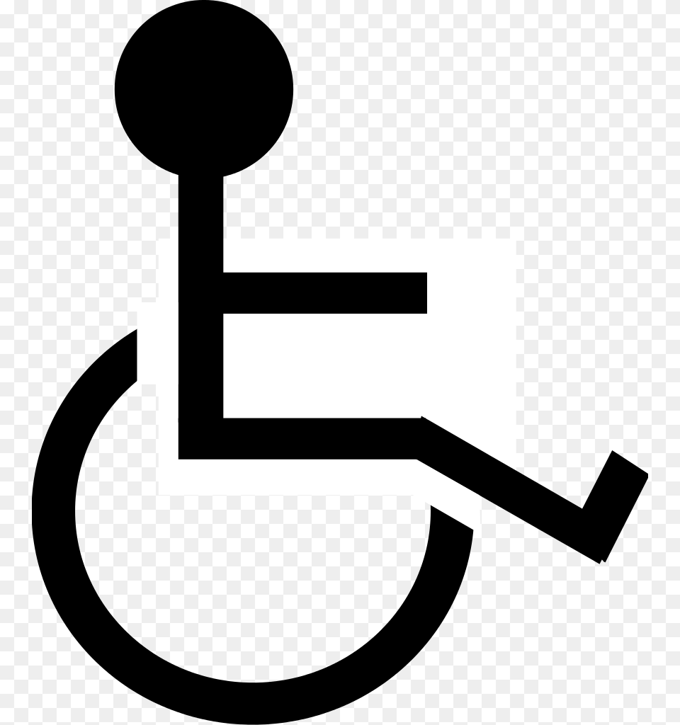 Handicap Symbol Clip Art Black And Discapacitados Blanco Y Negro, Stencil, Text Png