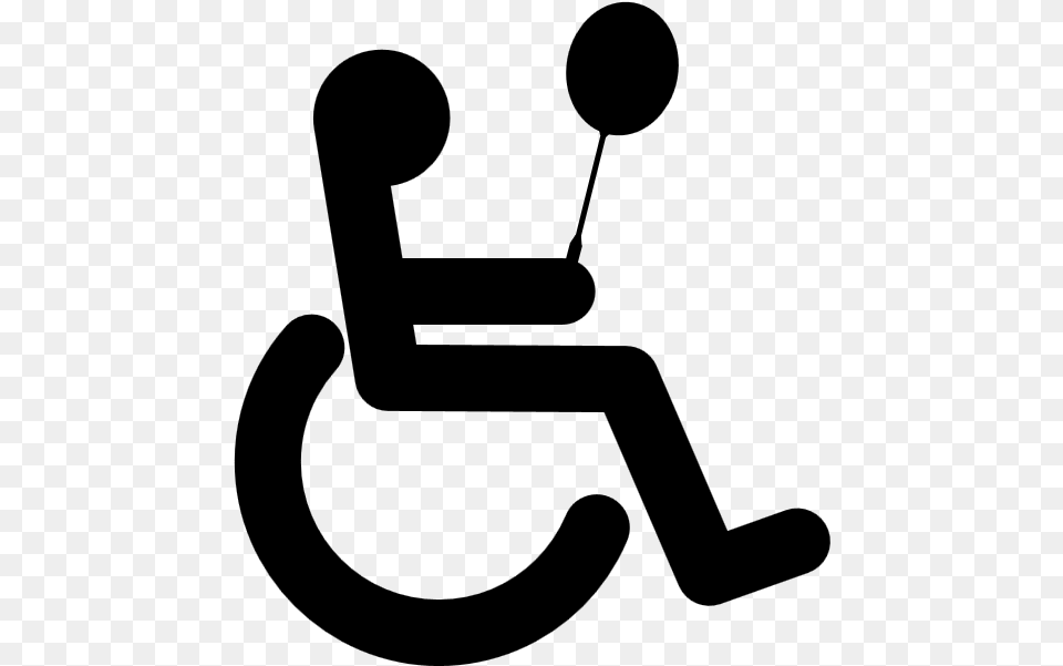 Handicap Symbol Clip Art Silhouette Disabled Sign, Gray Free Transparent Png