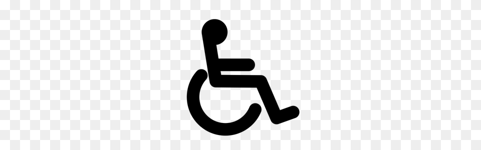 Handicapped Accessible Clip Art, Gray Png