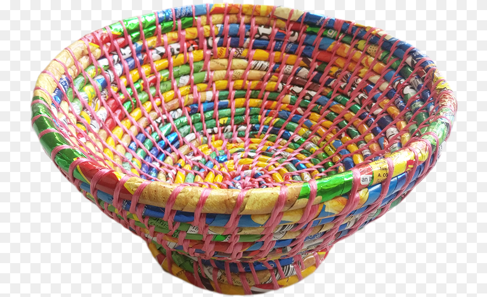 Handicraft Colorful Plastic Bowl Storage Basket, Woven, Birthday Cake, Cake, Cream Png Image