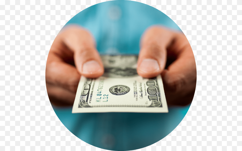 Handing Money To You 100 Dollar Bill, Credit Card, Text Free Png