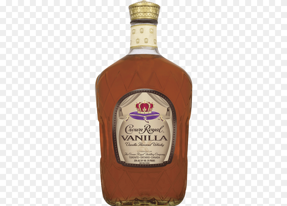 Handle Of Crown Vanilla, Alcohol, Beverage, Liquor, Whisky Free Png