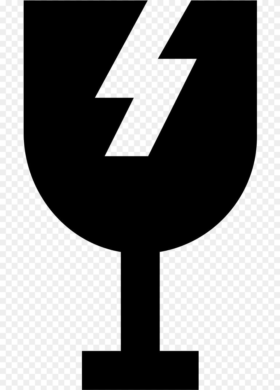Handle With Care Symbol, Gray Png Image