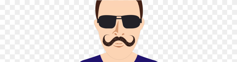 Handlebar Mustache Goatee, Face, Head, Person, Accessories Png Image