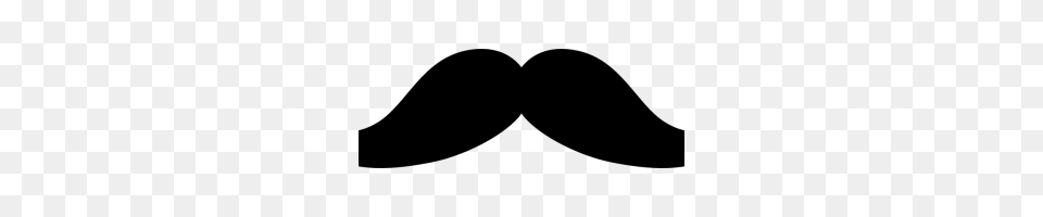 Handlebar Mustache Gray Png Image