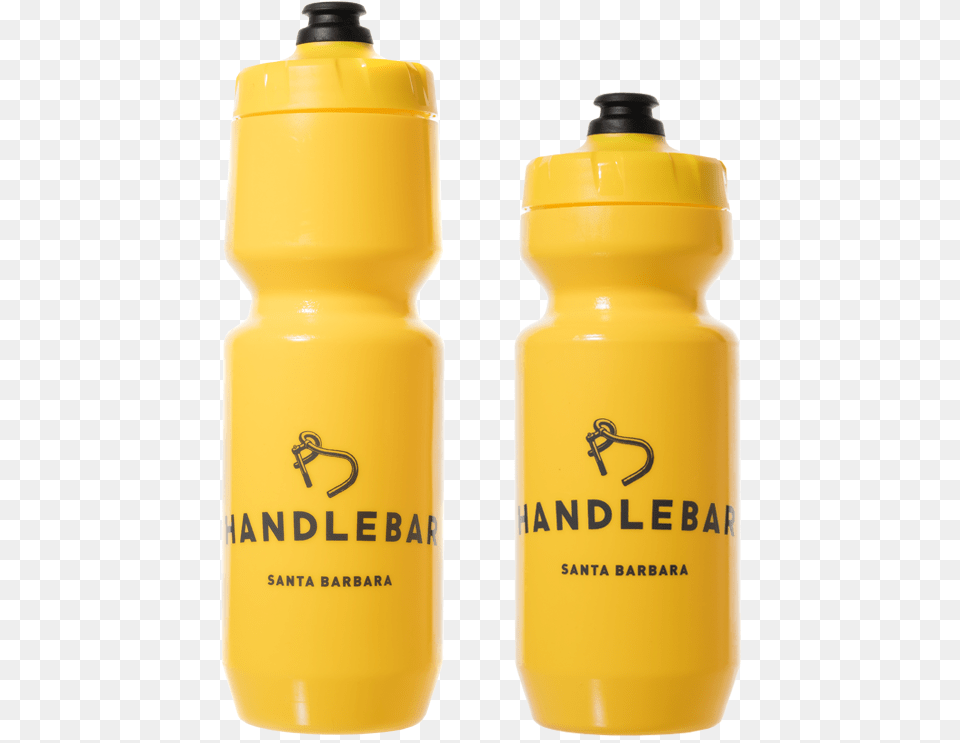 Handlebar Water Bottle Yellow Water Bottle Sports, Water Bottle, Shaker Free Png