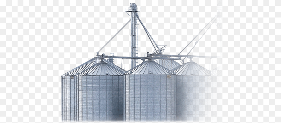 Handling And Grain Storage Systems Grain Elevator Transparent, Architecture, Building, Factory, Construction Free Png Download