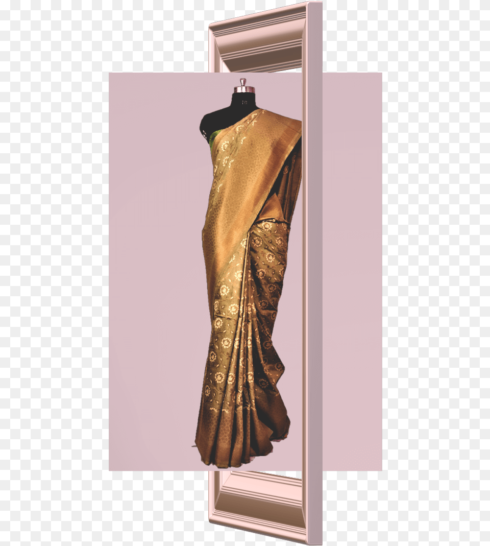 Handloom Silk Bronze Sculpture, Adult, Female, Person, Woman Png Image