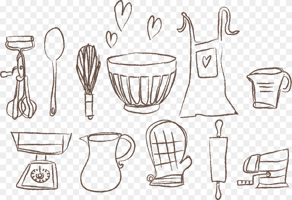 Handmade In Sf Kitchen Supplies Drawing, Art, Cutlery, Spoon, Cup Png