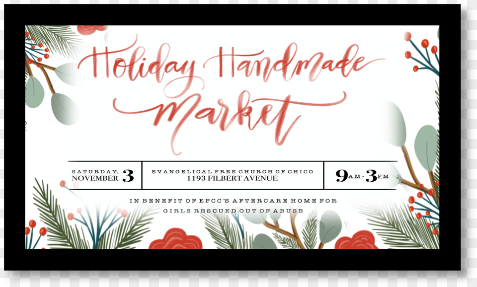 Handmade Market Calligraphy, Text, Plant Png