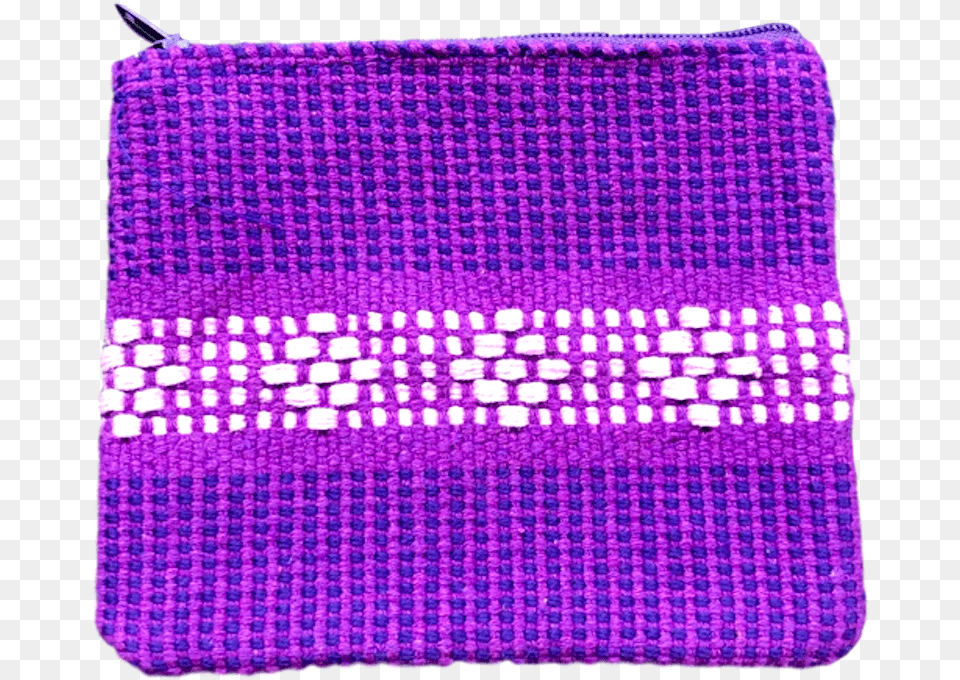 Handmade Mexican Coin Purse From Oaxaca Woven Fabric, Person, Purple, Weaving, Clothing Free Png Download