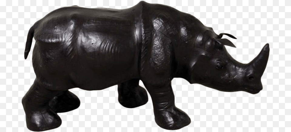 Handmade Paper Mache Big Rhino Leather Figurine Hippopotamus, Animal, Wildlife, Mammal, Pig Free Png