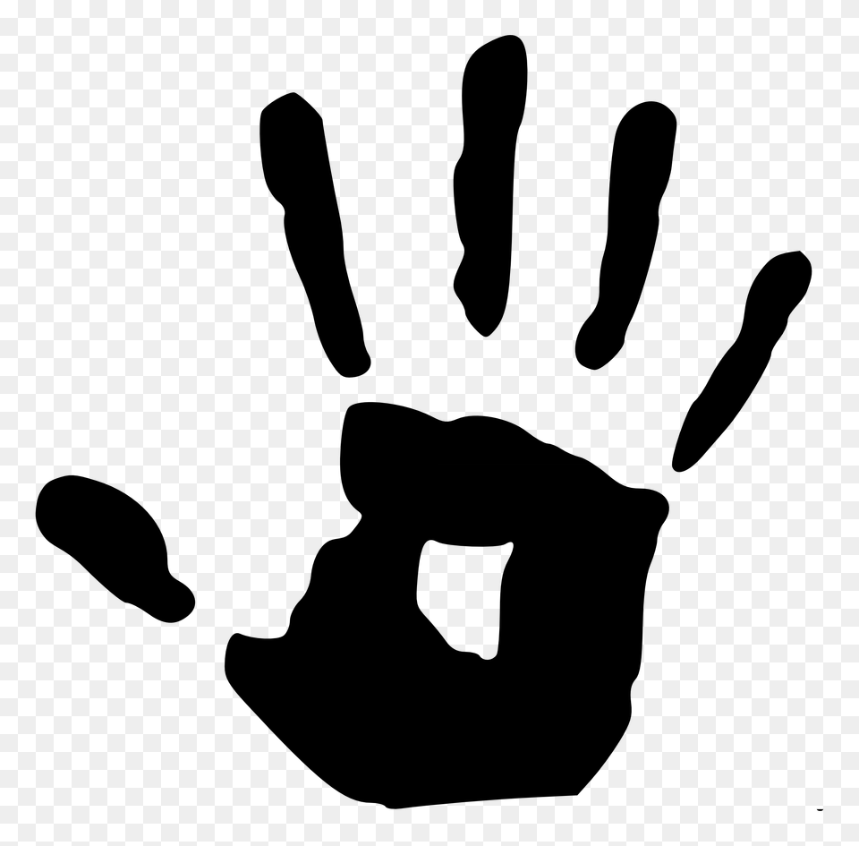 Handprint Clip Art, Clothing, Glove, Stencil, Body Part Png Image