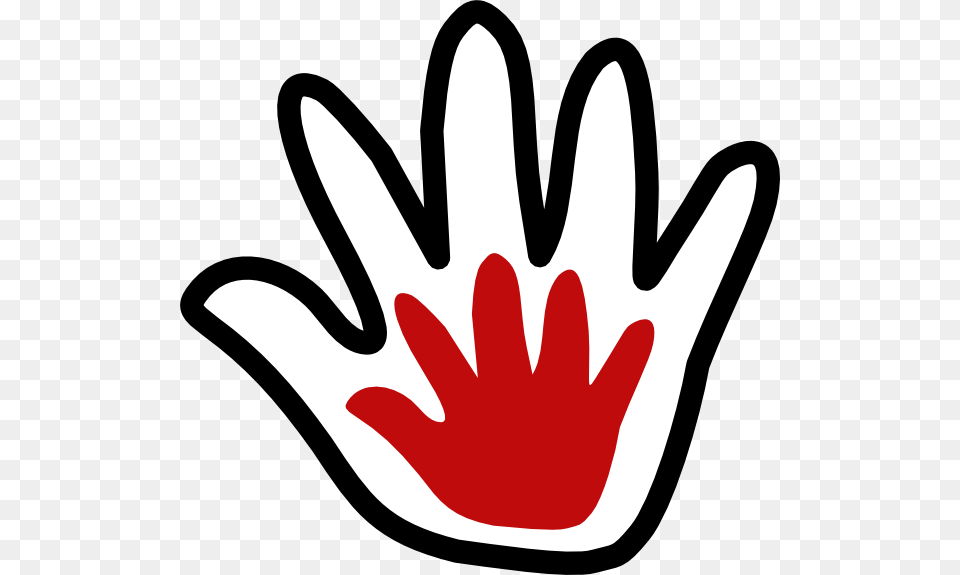 Handprint Clipart Cross, Clothing, Glove, Logo, Smoke Pipe Png Image