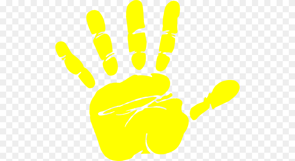 Handprint Clipart Yellow Hand Clipart, Body Part, Person Free Png
